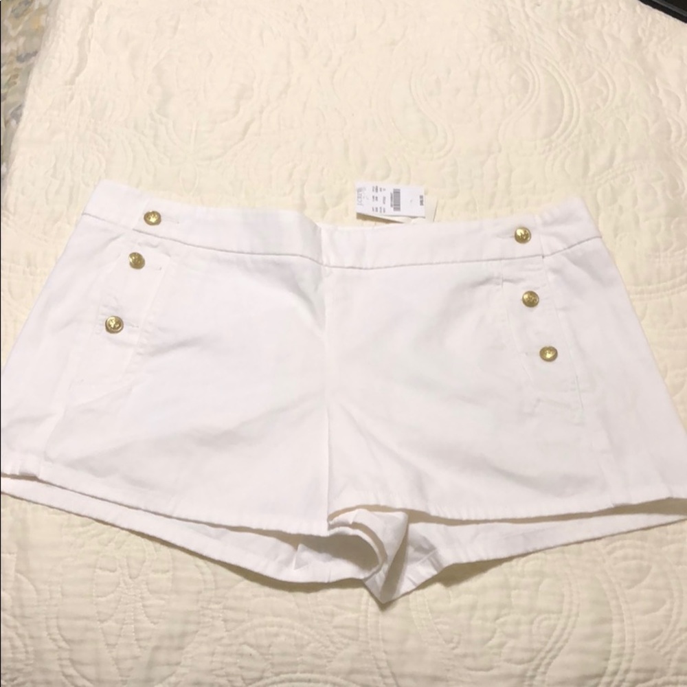 NWT J Crew White nautical shorts